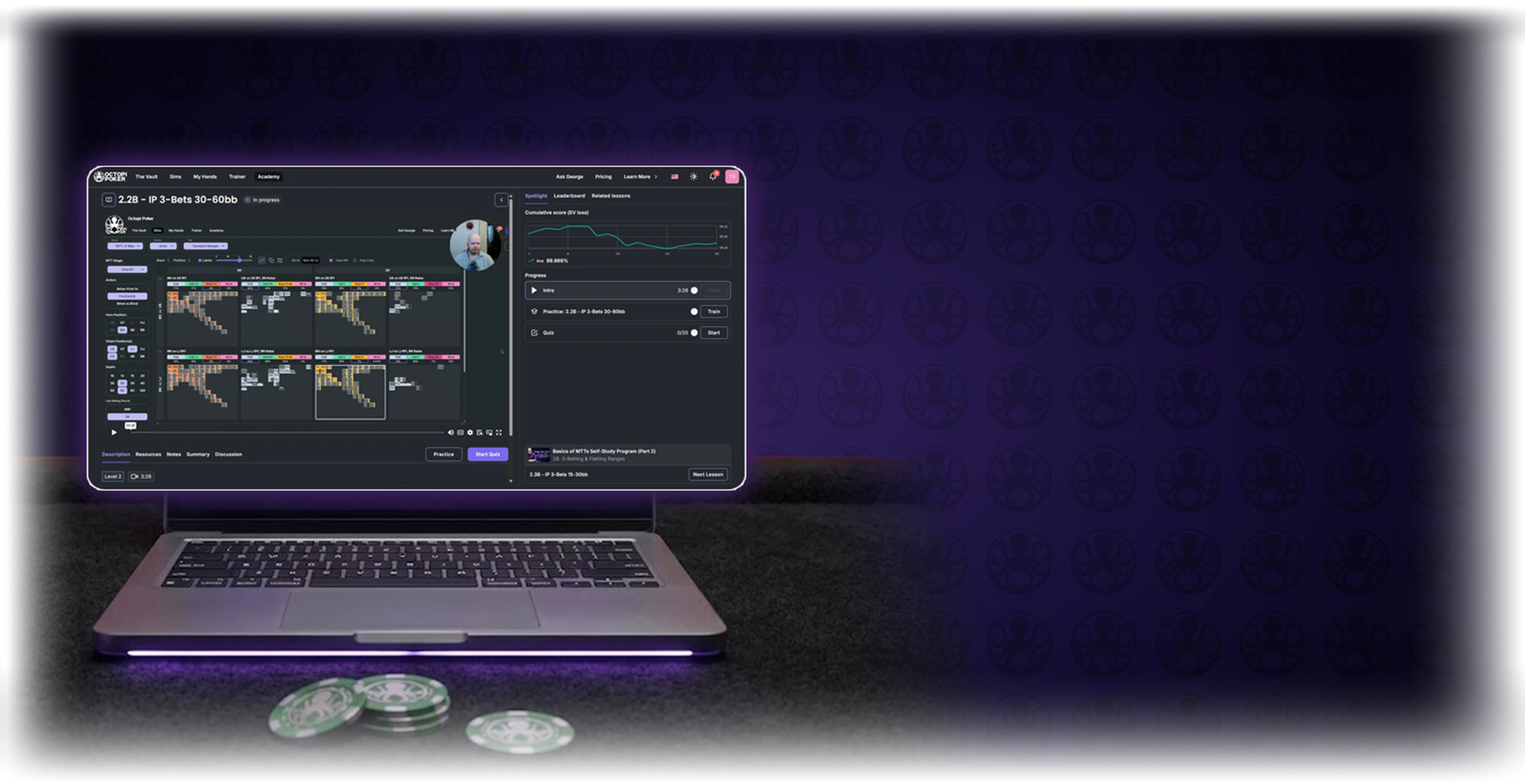 Octopi Professional on a laptop